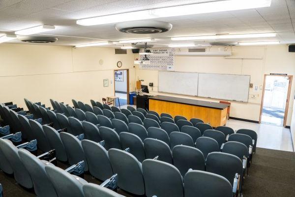 a classroom at University of the Pacific