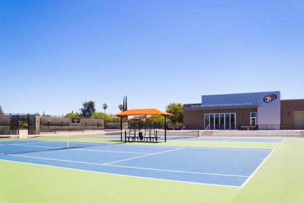 tennis courts at University of the Pacific